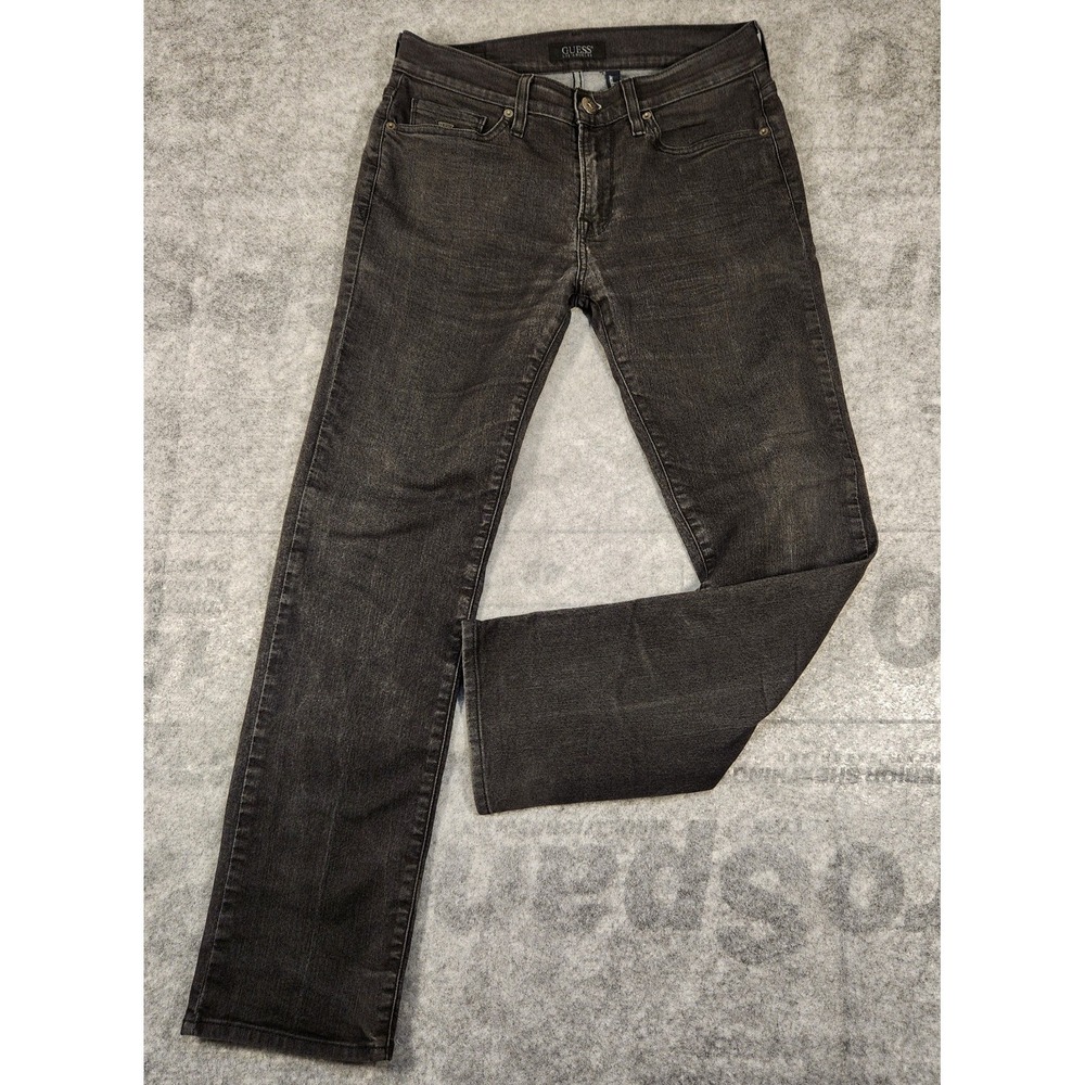 Guess Jean's Men's 31x30 Black Lincoln Slim Straight